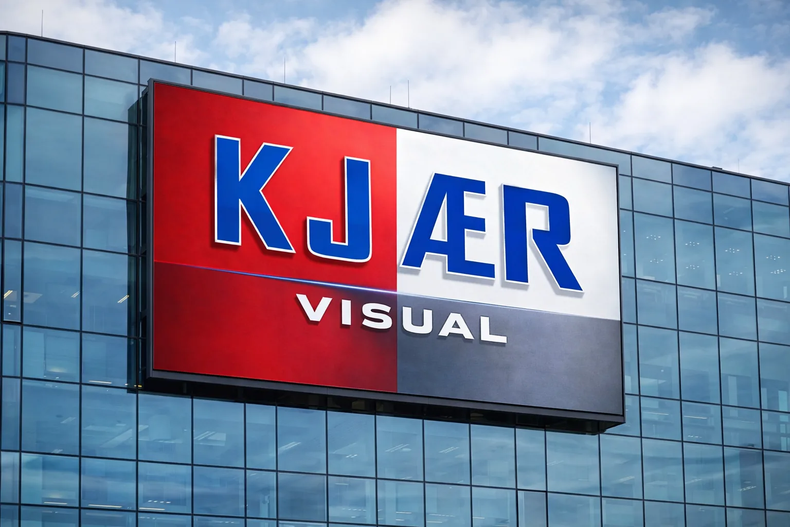 LED skærm på en facade